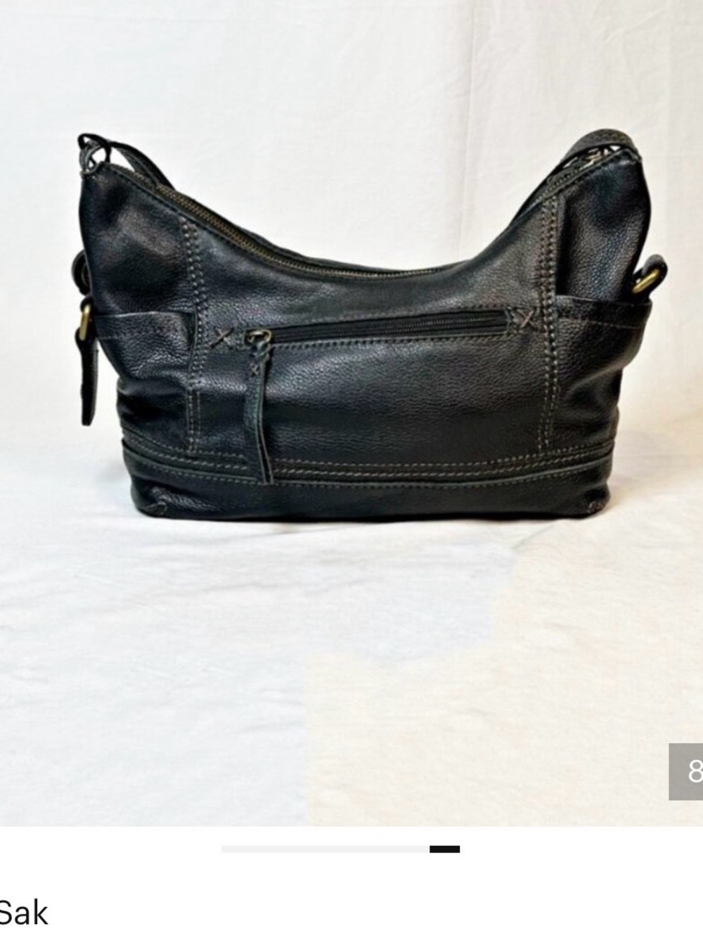 The Sak Black Pebbled Leather Shoulder Bag - Picture 2 of 10